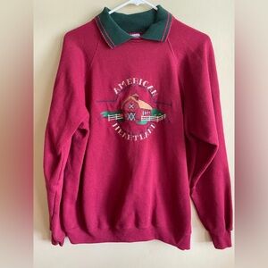 Vintage Embroidered Crewneck Sweatshirt